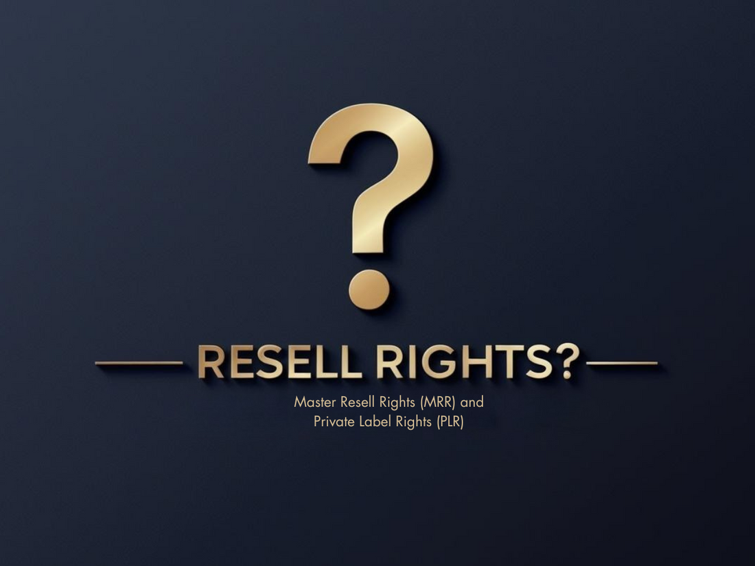 5 Steps to Profit with Master Resell Rights (MRR) and Private Label Rights (PLR)
